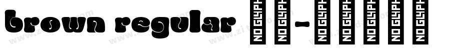 brown regular 字体字体转换